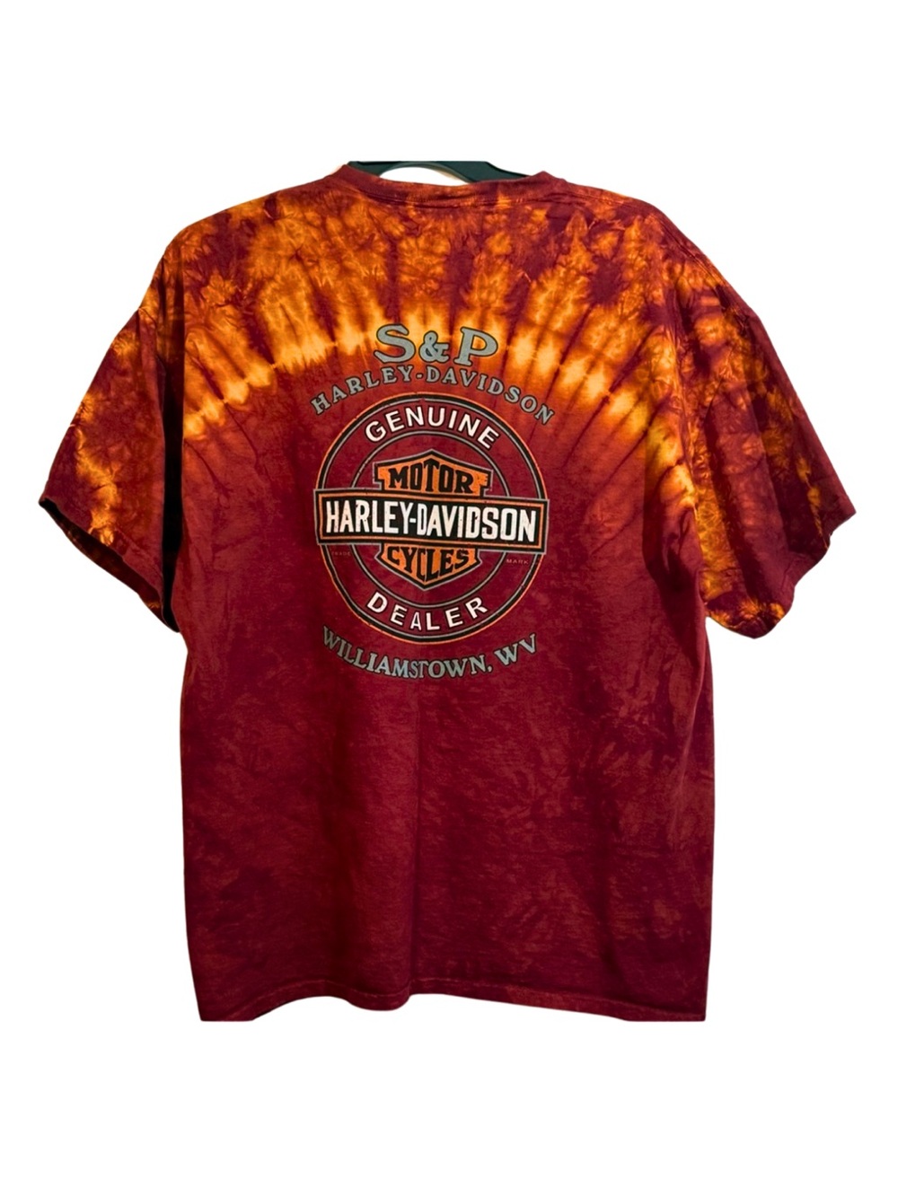 Harley Davidson Tie Dye Biker Tee 2XL